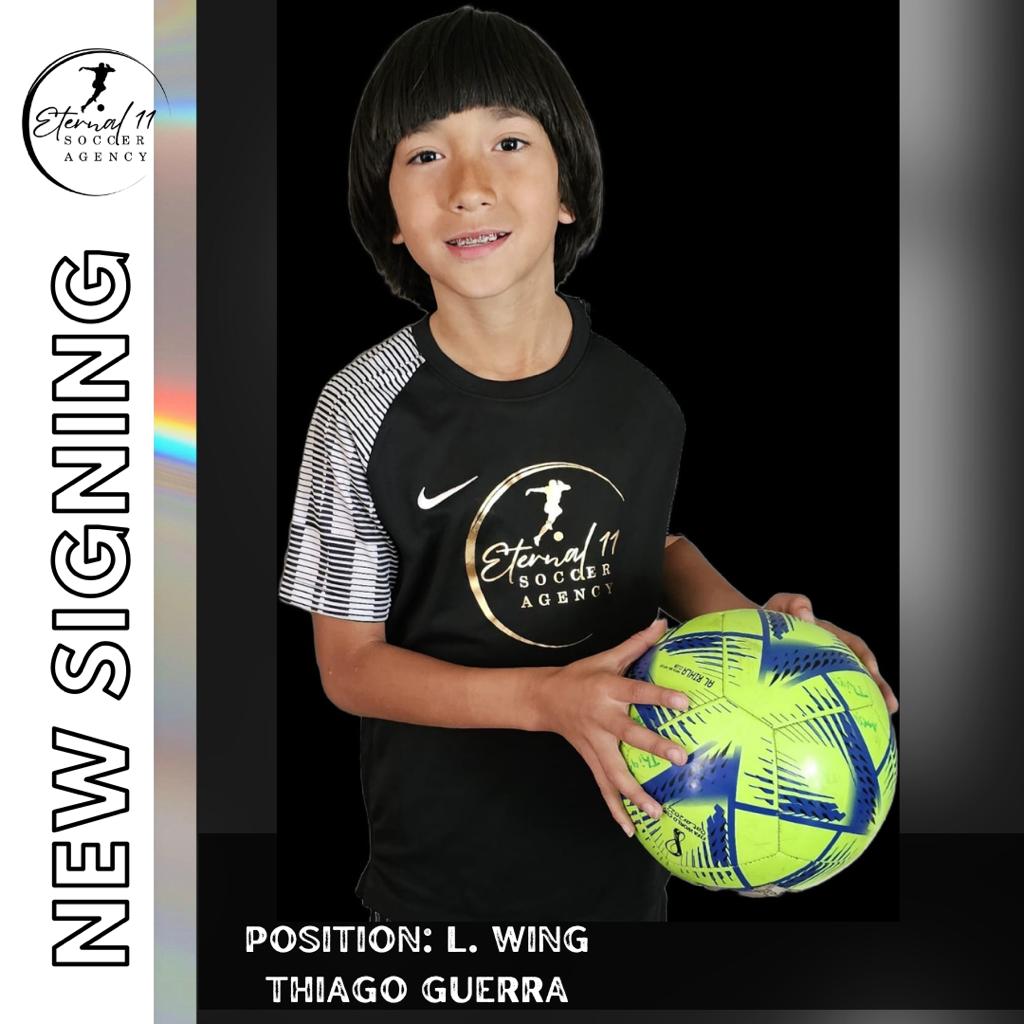 thiago guerra new sign eternal 11 soccer agency